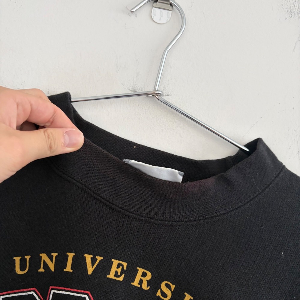 Vintage Lee University of Nebraska Huskers Sweatshirt Black XL Made in USA NCAA - Picture 3 of 6
